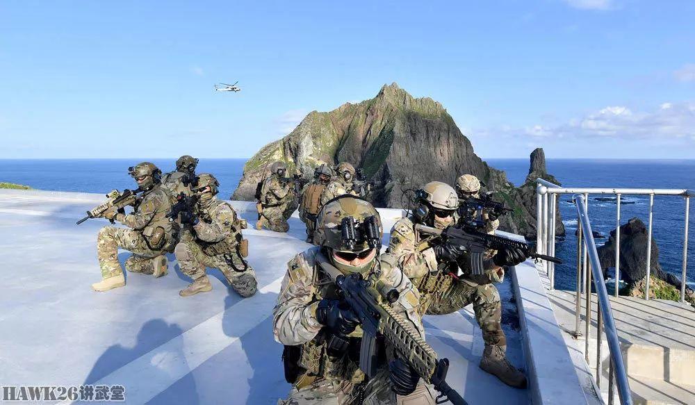 韩国在争议岛屿举行大规模演习 特种部队全副武装向日本示威