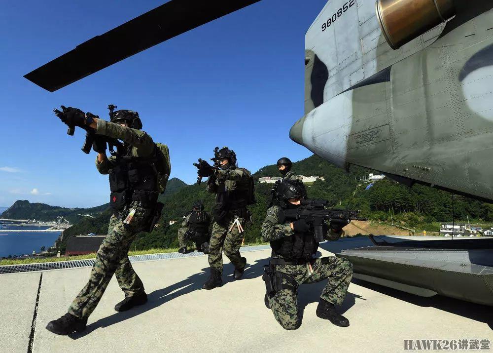 韩国在争议岛屿举行大规模演习 特种部队全副武装向日本示威