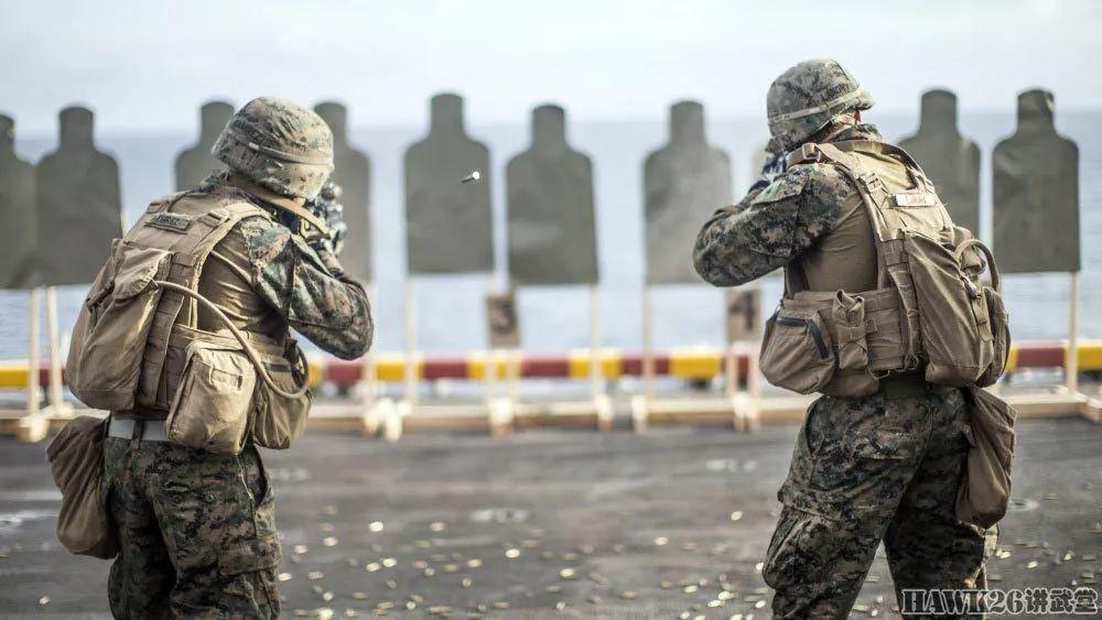 美国海军陆战队实弹射击训练 HK416正逐步普及 取代M4卡宾枪