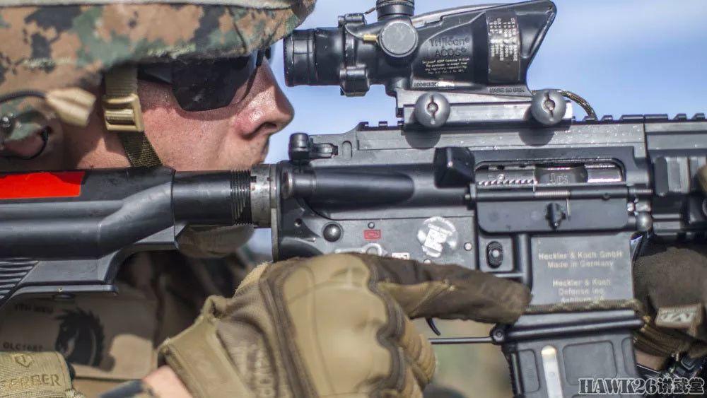 美国海军陆战队实弹射击训练 HK416正逐步普及 取代M4卡宾枪