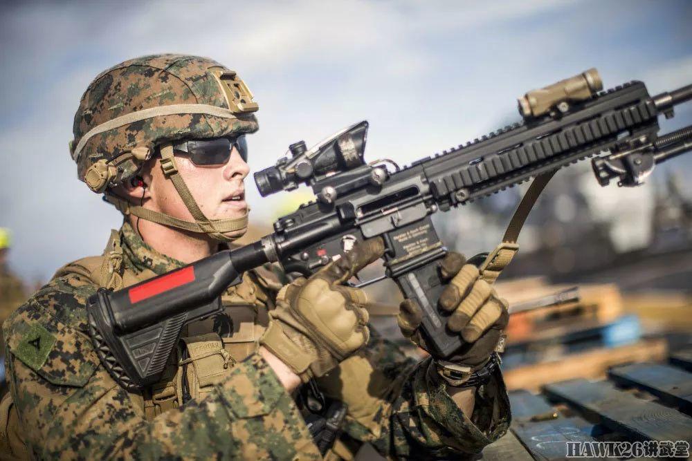 美国海军陆战队实弹射击训练 HK416正逐步普及 取代M4卡宾枪