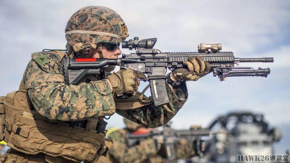 美国海军陆战队实弹射击训练 HK416正逐步普及 取代M4卡宾枪