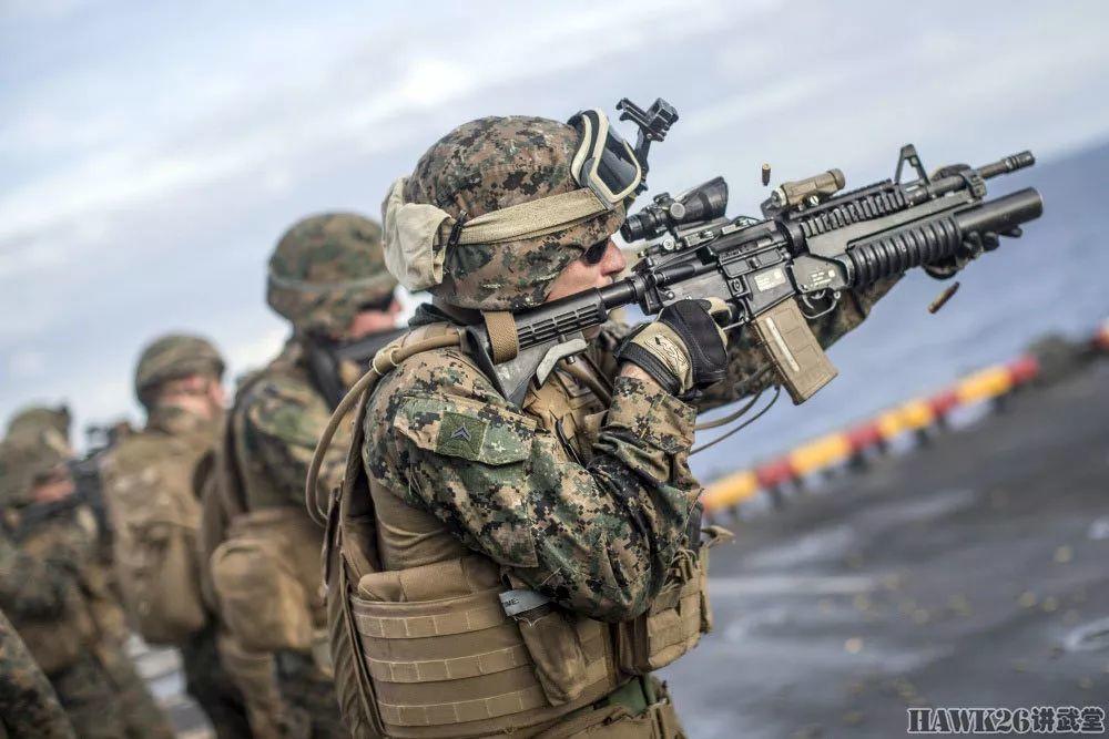 美国海军陆战队实弹射击训练 HK416正逐步普及 取代M4卡宾枪
