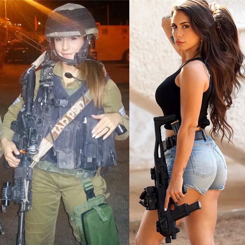 【周末MM例图】以色列女兵奥林·茱莉：性感模特最爱舞刀弄枪