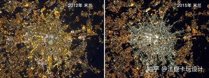 为什么不同城市的灯光有的偏白，有的偏黄？这背后的原因其实很简单